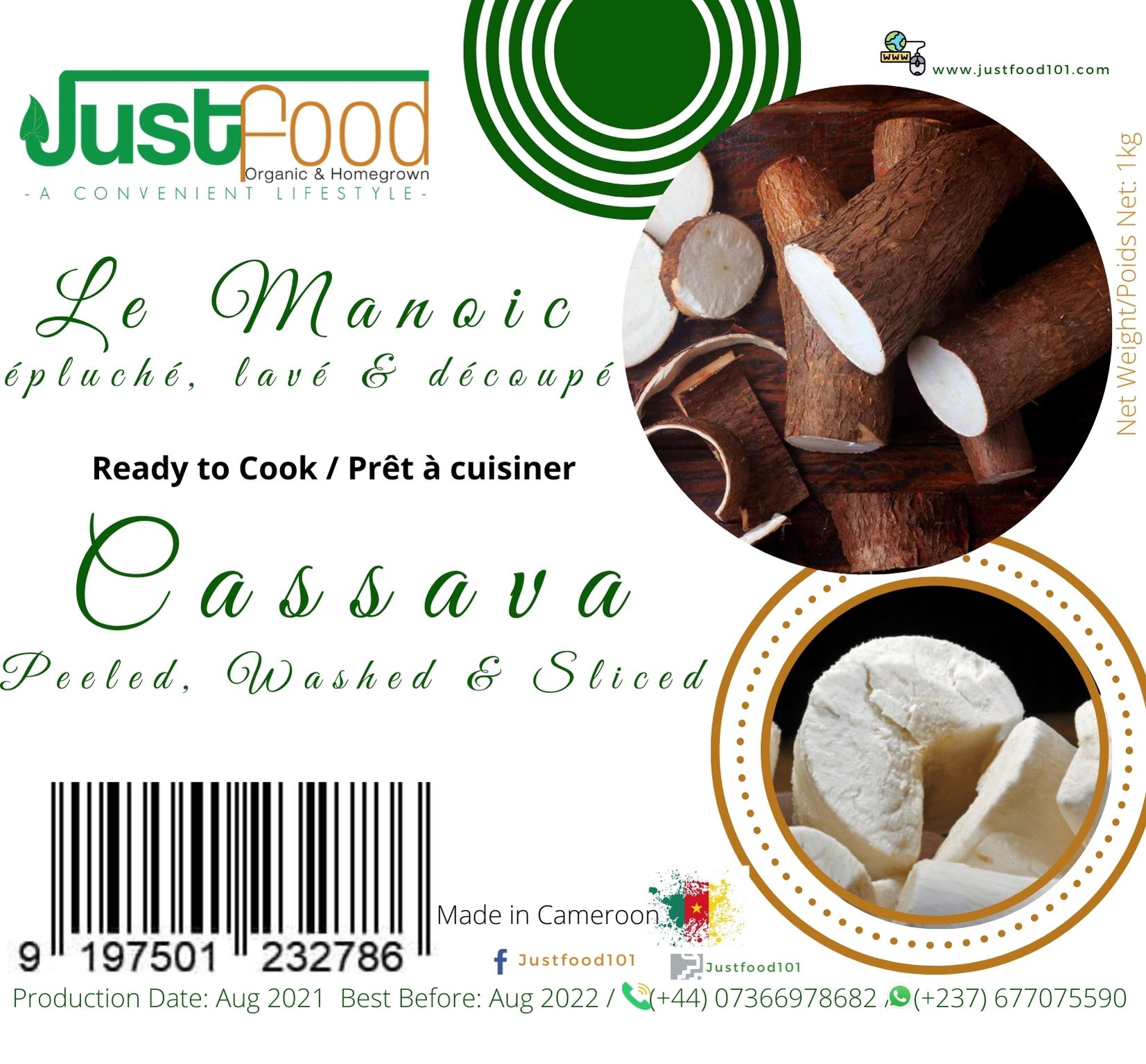 Ready to cook Cassava